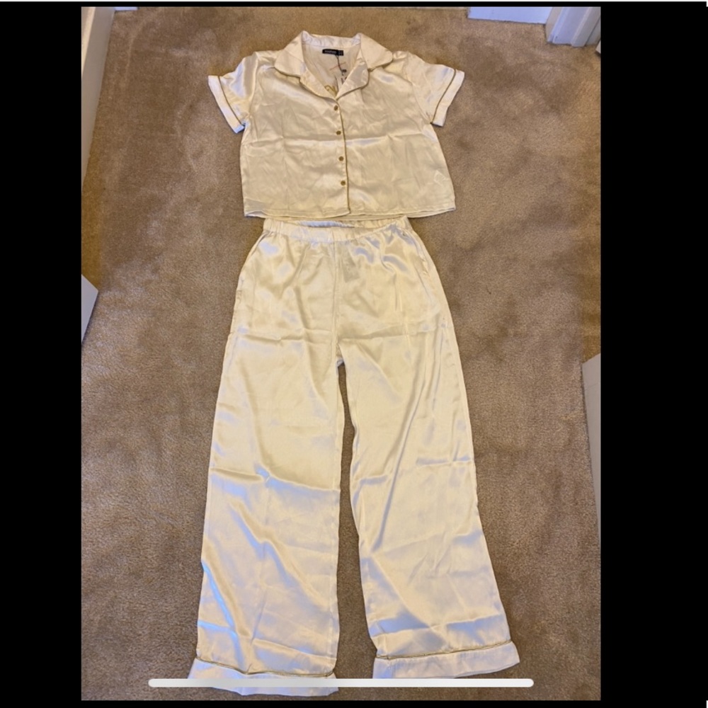 Bride silk pajama set